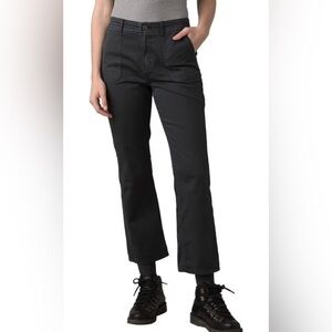 prAna Sancho Slim Pant, cropped, color Charcoal, size 10